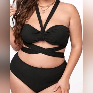 Black 2 piece swimsuit